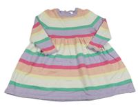 Barevné pruhované pletené šaty M&S