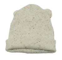 Béžová melírovaná čepice s oušky George