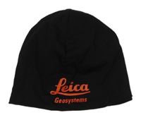 Černá bavlněná podšitá čepice s nápisem 