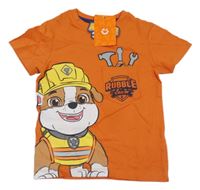Nové - Oranžové tričko s Rubblem -Paw Patrol Nickelodeon