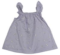 Lila top s kytičkami F&F