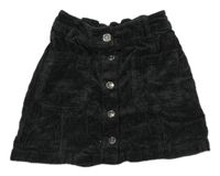 Antracitová manšestrová sukně M&S