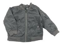 Šedý šusťákový jarní bomber Lindex