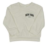 Bílá mikina s nápisem shein