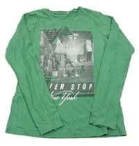 Zelené triko s potiskem Name it 