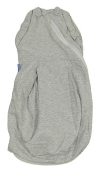 Šedý melírovaný podšitý spací pytel Gro