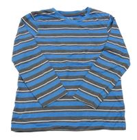 Šedo-modré pruhované triko Kiki&Koko 