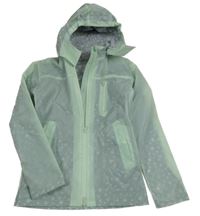 Světlezelená nepromokavá jarní bunda s odepínací kapucí Steeds