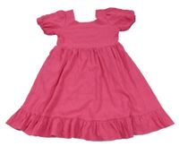 Růžové vzorované šaty Arhiner