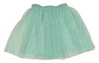 Světlezelená tylová třpytivá sukně 