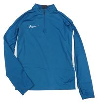 Petrolejovo-bílá funkční sportovní mikina s logem Nike