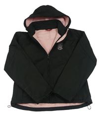 Černá softhellová bunda s erbem a kapucí OFFICIAL MERCHANDISE