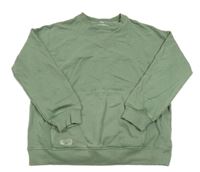 Khaki mikina s nášivkou a kapsou M&S