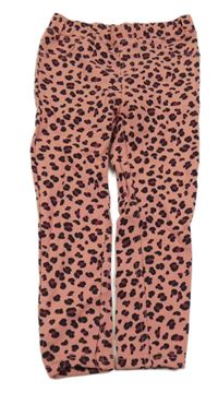 Skořicovo-černo-vínové vzorované tregíny Kiki&Koko