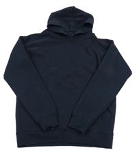 Tmavomodrá mikina s kapsou a kapucí woodbank