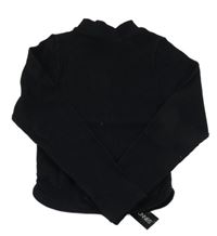 Nové - černý žebrovaný crop rolák St. Bernard