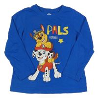 Cobaltově modré triko s PAW PATROL nickelodeon