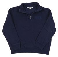 Tmavomodrá mikina s erbem H&M