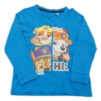 Modré pyžamové triko s PAW PATROL C&A