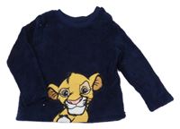 Tmavomodrá huňatá mikina se Simbou PRIMARK