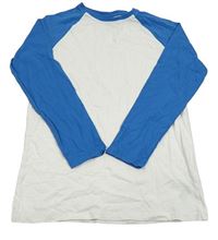 Bílo-modré triko Primark