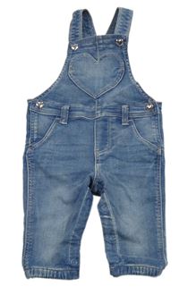 Modré laclové rifle se srdcem H&M