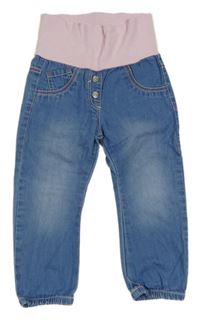 Modré lehké rifle s úpletovým pasem S. Oliver