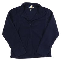 Tmavomodrá fleecová propínací funkční mikina Mountain Warehouse