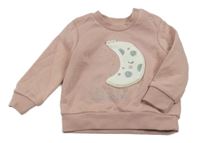 Starorůžová mikina s měsícem Primark