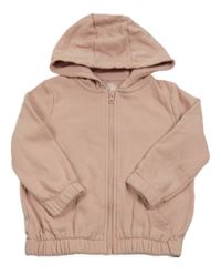 Starorůžová propínací mikina s kapucí F&F