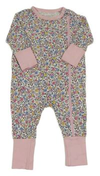 Smetanový květovaný overal Tchibo