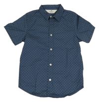 Tmavomodrá puntíkatá košile H&M