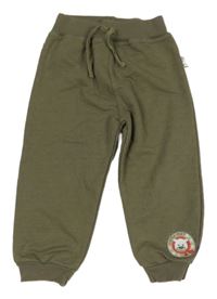 Khaki tepláky s medvědem