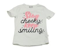 Bílé tričko s nápisem