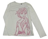 Smetanové triko s Elsou H&M