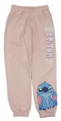 Růžové tepláky se Stitchem Primark