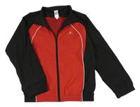 Červeno-černá šusťáková sportovní bunda Domyos