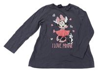 Antracitová tunika s Minnie s tylem Disney