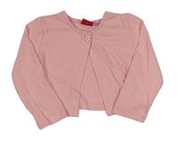Světlerůžový bavlněný cardigan zn. S. Oliver