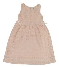 Světlerůžové krajkové šaty H&M