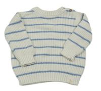 Bílo-modrý pruhovaný svetr George