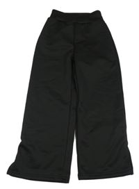 Černé široké teplákové kalhoty 