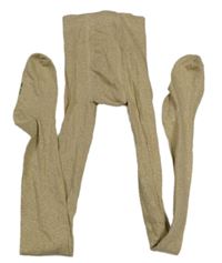 Zlaté třpytivé punčocháče 