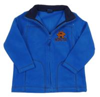 Modrá fleecová propínací mikina s příšerkou Kiki&Koko