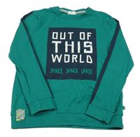 Tmavozelené triko s nápisem Coccodrillo