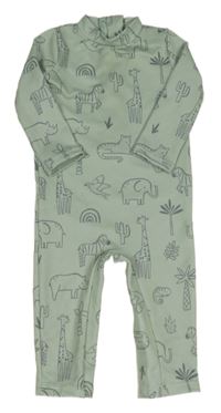 Zelený UV overal se zvířaty George