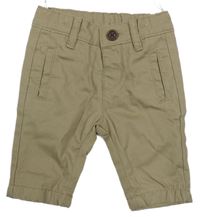 Béžové plátěné podšité chino kalhoty C&A