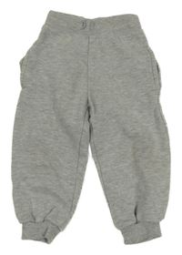 Šedé melírované tepláky Yd.