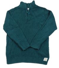 Tmavozelený svetr H&M