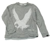 Šedá mikina s orlem 